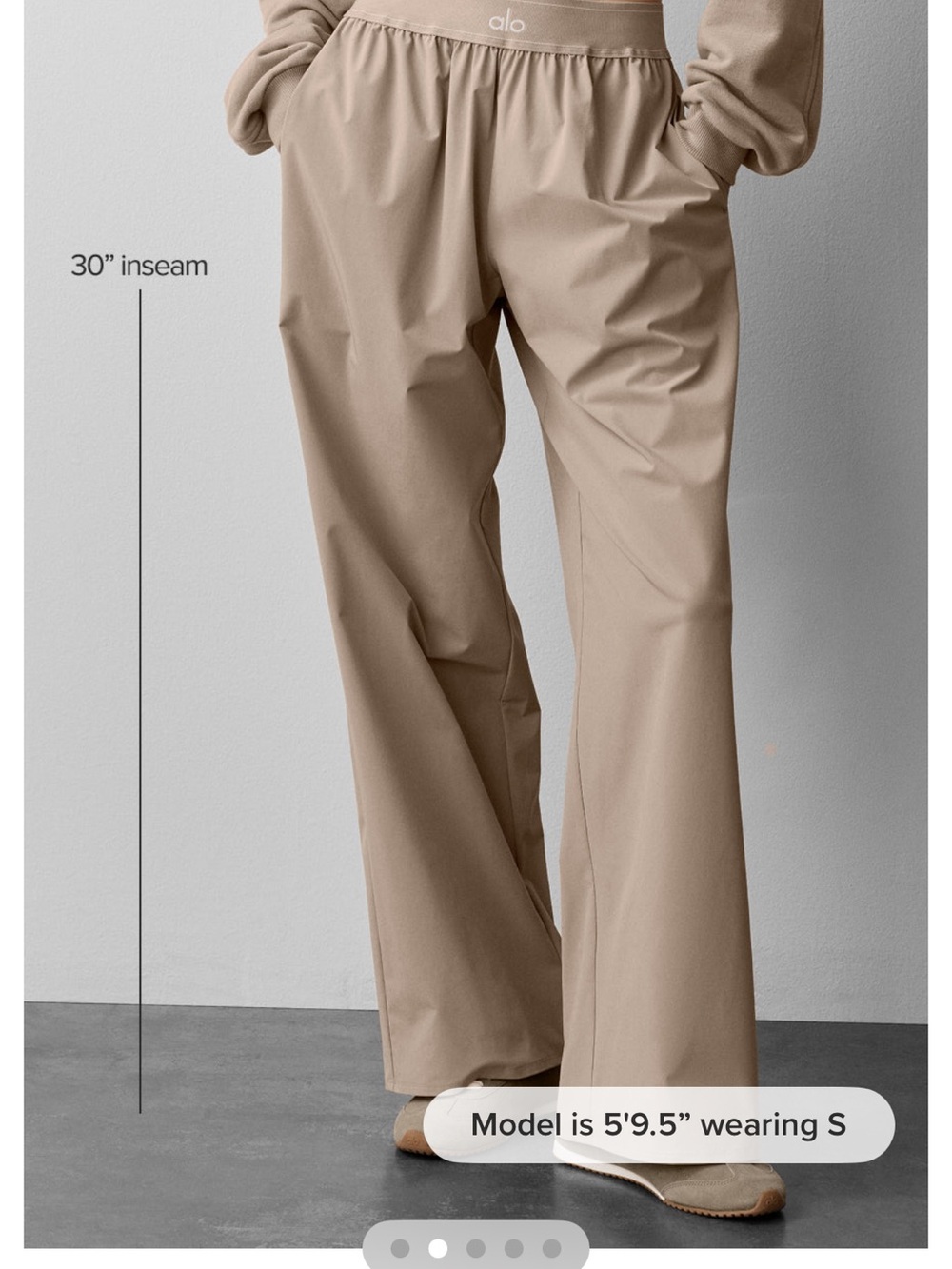 新品AloYoga SuitUp TrouserXXS人気色Gravelアロヨガ ALO Yoga suit up trousers (Regular) Gravel size small - Gem